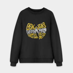 Мужской свитшот oversize без начеса хлопок Cream Wu-Tang