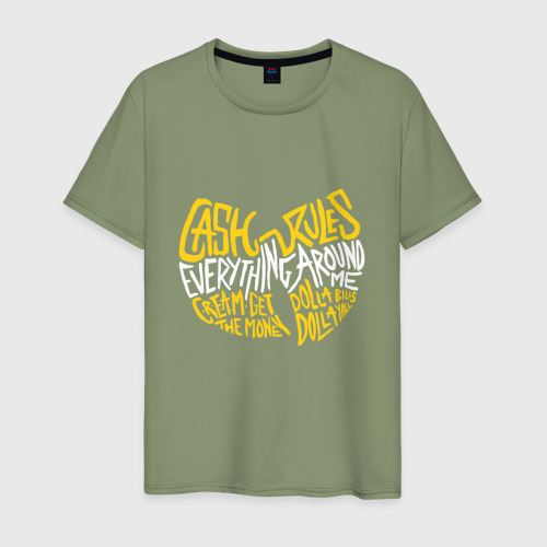 Мужская футболка хлопок Cream Wu-Tang, цвет авокадо