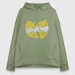 Женское худи Oversize хлопок Cream Wu-Tang