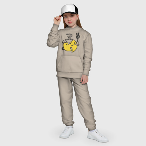 Детский костюм с толстовкой хлопок Wu-Tang Is For The Children, цвет миндальный - фото 8