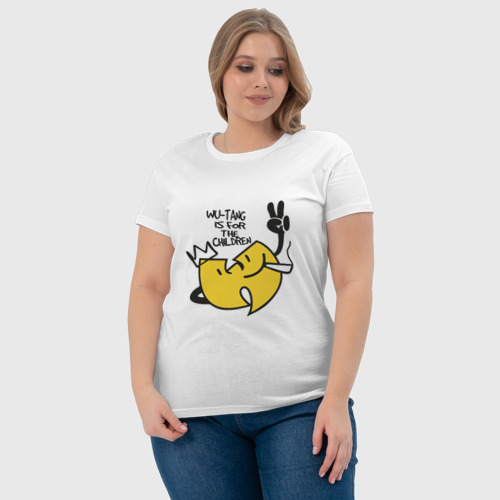 Женская футболка хлопок с принтом Wu-Tang Is For The Children, фото #4