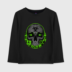 Детский лонгслив хлопок Skull toxic