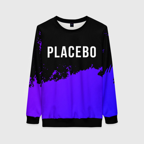 Женский свитшот 3D Placebo Purple Grunge, цвет 3D печать