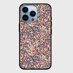 Пиксельный узор в коричневых тонах – Чехол для iPhone 14 Pro с принтом купить