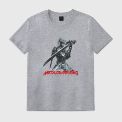 Мужская футболка хлопок Райден из Metal Gear Rising с мечом