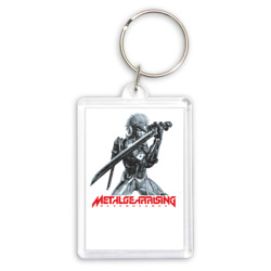 Брелок прямоугольный 35*50 Райден из Metal Gear Rising с мечом
