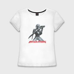 Женская футболка хлопок Slim Райден из Metal Gear Rising с мечом
