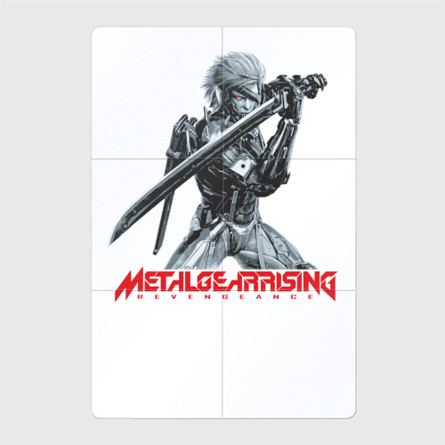 Магнитный плакат 2Х3 Райден из Metal Gear Rising с мечом