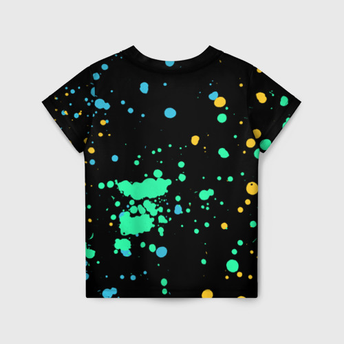 Детская футболка 3D с принтом Otis Brawl Stars, вид сзади #1