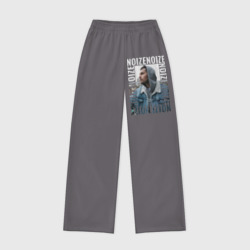 Женские брюки oversize без начеса хлопок Noize MC Портрет