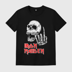 Мужская футболка хлопок Iron Maiden, Череп