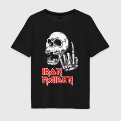 Мужская футболка хлопок Oversize Iron Maiden, Череп