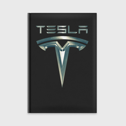 Ежедневник Tesla Logo Тесла Логотип Карбон