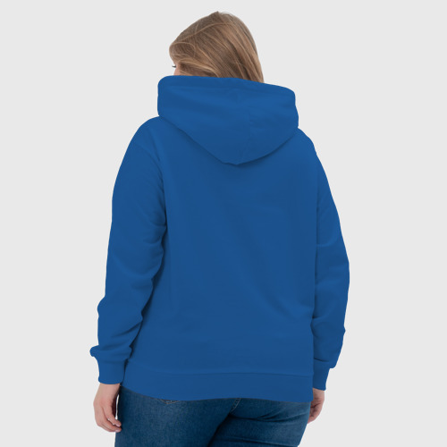 Женская толстовка хлопок Тысяча сынов лого винтаж, цвет синий - фото 7