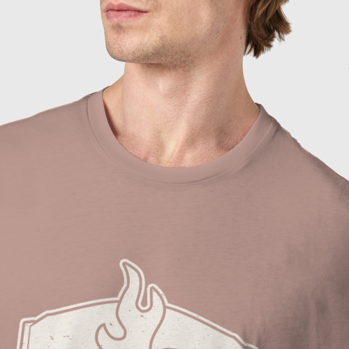 Мужская футболка хлопок с принтом Несущие слово лого винтаж, фото #4