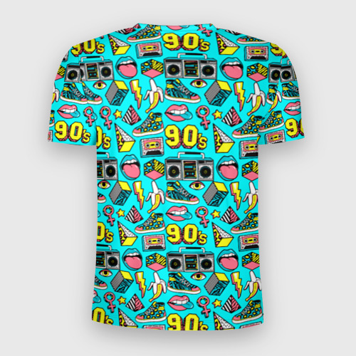 Мужская футболка 3D Slim The retro nineties, цвет 3D печать - фото 2