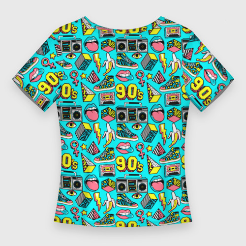 Женская футболка 3D Slim The retro nineties, цвет 3D печать - фото 2