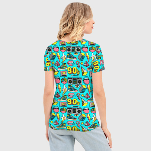 Женская футболка 3D Slim The retro nineties, цвет 3D печать - фото 4