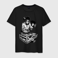 Мужская футболка хлопок Bruce Lee - Vinyl Dj