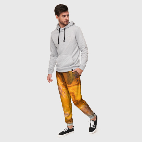 Мужские брюки 3D с принтом Смерч Красок, фото на моделе #1