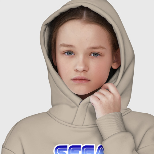 Детское худи Oversize хлопок Sega - Jim, цвет миндальный - фото 6