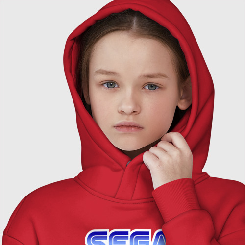 Детское худи Oversize хлопок Sega - Jim, цвет красный - фото 6