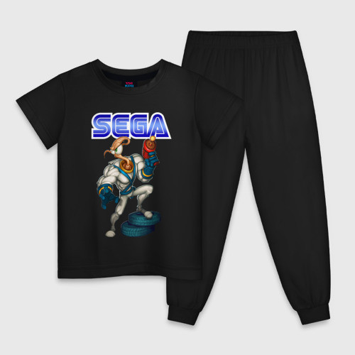 Детская пижама хлопок Sega - Jim, цвет черный