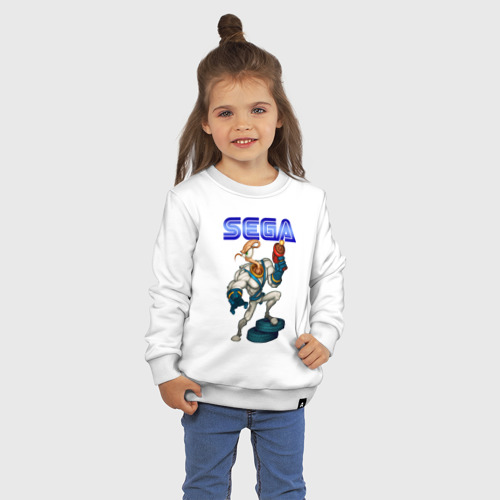 Детский свитшот хлопок Sega - Jim, цвет белый - фото 3