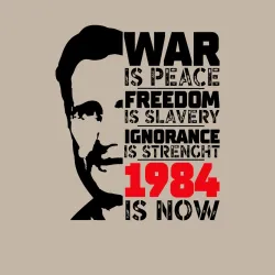 Мужской свитшот хлопок Джордж Оруэлл 1984 - фото 2