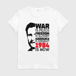Женская футболка хлопок Джордж Оруэлл 1984