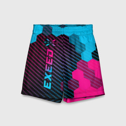 Детские спортивные шорты 3D Exeed Neon Gradient - FS