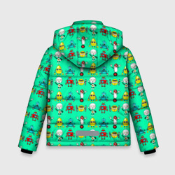 Зимняя куртка для мальчиков 3D Colorful robots