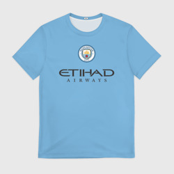 Мужская футболка 3D Erling Haaland Manchester Сity Эрлинг Холанд Манчестер Сити