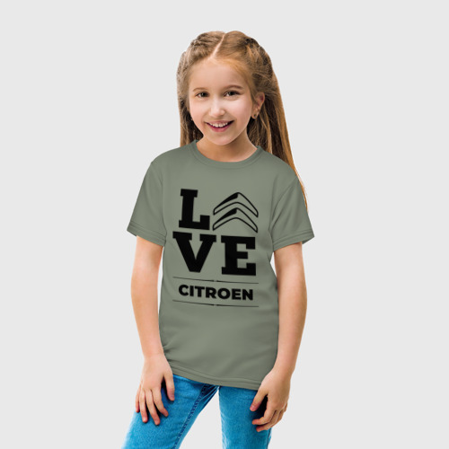 Детская футболка хлопок Citroen Love Classic, цвет авокадо - фото 5