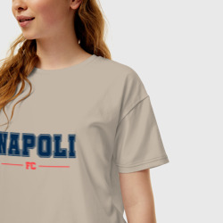 Женская футболка хлопок Oversize Napoli FC Classic - фото 2