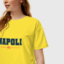 Женская футболка хлопок Oversize Napoli FC Classic - фото 2