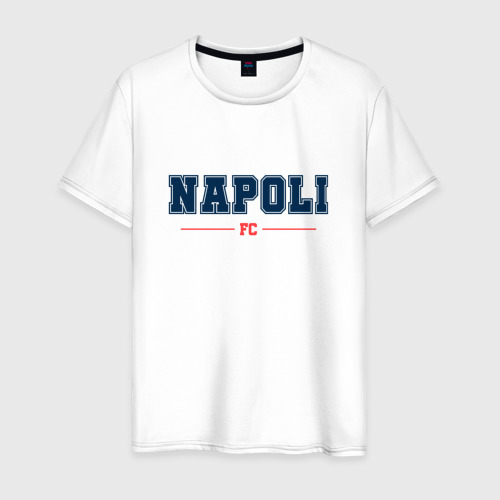 Мужская футболка из хлопка с принтом Napoli FC Classic, вид спереди №1