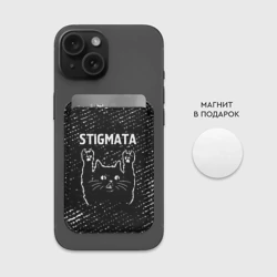 Картхолдер Magsafe магнитный Группа Stigmata и Рок Кот - фото 2