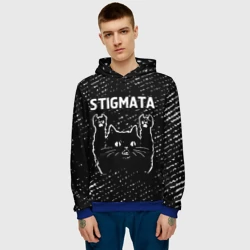 Мужская толстовка 3D Группа Stigmata и Рок Кот - фото 2