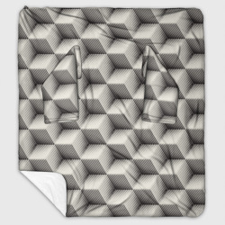 Плед с рукавами 3D Куб Оптическая иллюзия Cube