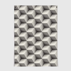 Постер 3D Куб Оптическая иллюзия Cube