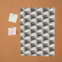 Постер 3D Куб Оптическая иллюзия Cube - фото 2