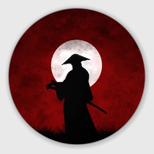 Круглый коврик для мышки Samurai Самурай