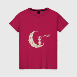 Женская футболка хлопок Hello Moon