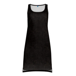 Текстурированный угольно-черный – Платье-майка 3D с принтом купить