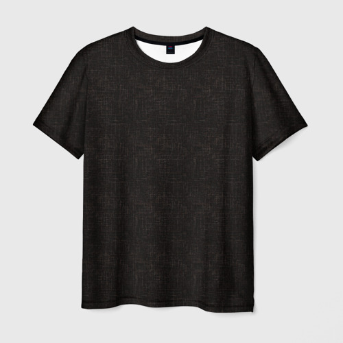 Мужская футболка 3D Текстурированный угольно-черный, цвет 3D печать