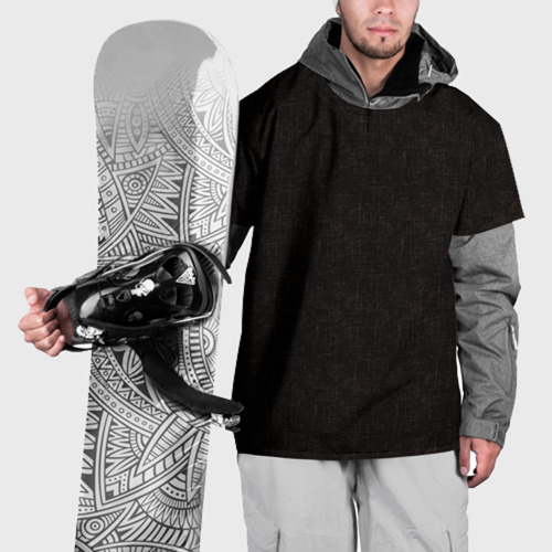 Накидка на куртку 3D Текстурированный угольно-черный, цвет 3D печать