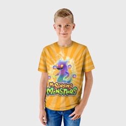Детская футболка 3D My Singing Monsters Вужас - фото 2