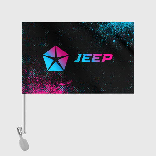 Флаг для автомобиля Jeep Neon Gradient - фото 2