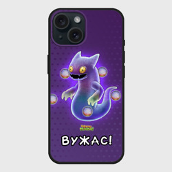 Чехол силиконовый для Apple iPhone 15 матовый My singing monsters Вужас